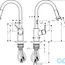 розмір змішувач для кухні hansgrohe talis s² variarc 14877000
