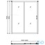 креслення Душові двері Kolo Geo 6 GDRS16222003