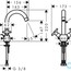 розмір змішувач для раковини hansgrohe logis classic 71270000