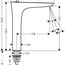 розмір змішувач для раковини hansgrohe puravida 15072000