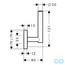 креслення Тримач запасного рулону Hansgrohe PuraVida 41518000