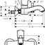 розмір змішувач для ванни hansgrohe metropol classic 31340090