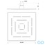 креслення Верхній душ Jaquar Maze OHS-CHR-1619