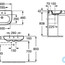 креслення Раковина Roca Meridian A327242000