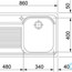 розміри кухонна мийка franke armonia amt 802