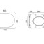 креслення Сидіння з кришкою для унітазу Catalano Zero 5SCSTP000