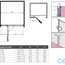 креслення Душові двері Radaway Euphoria DWJ 100 права 383014-01R