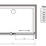 чертеж Душевые двери Radaway Espera DWJ Mirror 140 правая 380114-71R