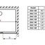 чертеж Душевая дверь Radaway Idea DWJ 100 левая 387014-01-01L