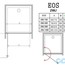 креслення Душові двері Radaway Eos DWJ 37983-01-12N (інмато