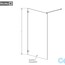 технічна схема Душова кабіна Radaway Euphoria Walk-in V W1 100 (383112-01-01