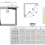 креслення Душова кабіна Radaway Arta KDD B 100x90 c подвійними дверима (386162-03-01L + 386161-03-01R