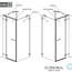 технічна схема Душова кабіна Radaway Euphoria KDJ 110 + S1 110 (383041-01L/R + 383053-01