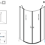 технічна схема Душова кабіна Radaway Eos II PDD 80 3799470-01L + 3799470-01R