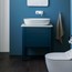 Тумба с умывальником Duravit Luv  LU9560Blue,  LU9465, 0379600000 из кварцевой столешницей