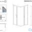 техническая схема Душевая кабина Radaway Premium Plus C 1700 80х80 30461-01-01N