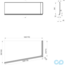 креслення Передня панель для ванни Ravak 10 ° 170 R CZ82100A00