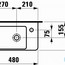 розміри раковина laufen pro s 480х280 мм з отвором зліва h8159550001041