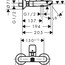 технічна схема Набір змішувачів Hansgrohe Logis 34712001