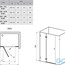 чертеж Душевые двери Ravak Brilliant BSD3-110 0ULD0A00Z1