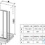 креслення Душові двері Ravak Supernova ASDP3-100 00VA010211 білий + pearl