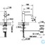розмір змішувач для раковини gessi mimi 31101-031