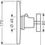 креслення Термостат Axor Citterio Highflow 39716000