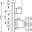 креслення Термостат Axor Citterio 39705000