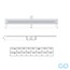 креслення дренажний канал ACO ShowerDrain C-line 585 мм 408756