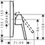 креслення Змішувач для душа Hansgrohe Logis Loop 71267000