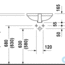 раковина встраиваемая duravit bathroom foster 033643 размеры