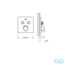 креслення Душова система прихованого монтажу Grohe Grohtherm SmartControl 34506SC0