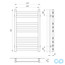 чертеж Полотенцесушитель Laris Кватро П9 400 х 700 71207563