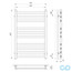 креслення Рушникосушка Laris Кватро П10 500 х 800 71207564