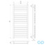 креслення Рушникосушка Laris Бонд П14 500 х 1200 73207181