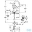 розмір змішувач для раковини grohe bauedge 23760000