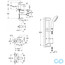 креслення Набір змішувачів для ванни Grohe Eurosmart Cosmopolitan 126112M