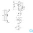креслення Набір змішувачів для душу Grohe Eurosmart Cosmopolitan 126114S
