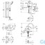 креслення Набір змішувачів Grohe Eurosmart Cosmopolitan 126115MK