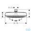 креслення Верхній душ Hansgrohe Crometta 160 1jet LowPressure 26576000