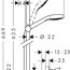 креслення Душовий комплект Hansgrohe Croma Select E з термостатом Ecostat Comfort 27081400