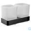 Подвійний стакан для зубних щіток Emco Loft Black 0525 133 00