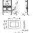техническая схема Инсталляция TECE base 4 в 1 с  унитазом Roca Gap Clean Rim А34647L000