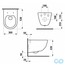 технічна схема Інсталяція TECE base 4 в 1 з унітазом Laufen Pro 8209660000001