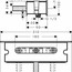 Душова система прихованого монтажу Hansgrohe Ecostat Square 2B141218 технічна схема 4