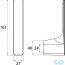 креслення Запасний тримач для туалетного паперу Emco Art 1605 001 01