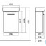 креслення Тумба з раковиною Kolo Nova Pro M39002000