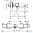 креслення Термостат для ванни з душовим гарнітуром Hansgrohe Ecostat Comfort 13114000 + 26553400
