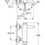чертеж Смеситель для ванны Grohe Essence 33624A01