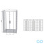креслення Душові двері Ravak 10 ° 10DP4-120 0ZKG0100Z1 білий + transparent